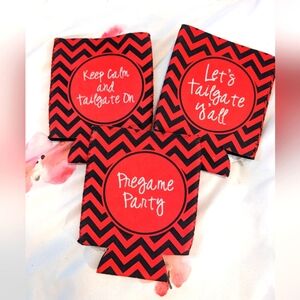 🖤Set of 3 Tailgate Koozies